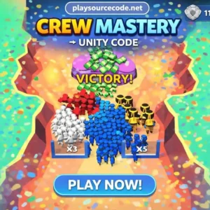 Crew Mastery Unity完整源码基地防御策略战争手游项目