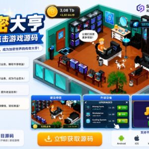Crypto Mogul Idle Clicker Unity完整源码加密货币矿场经营手游项目