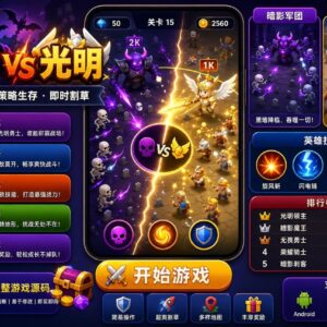 Dark vs Light Unity完整源码光明与黑暗竞技动作手游项目