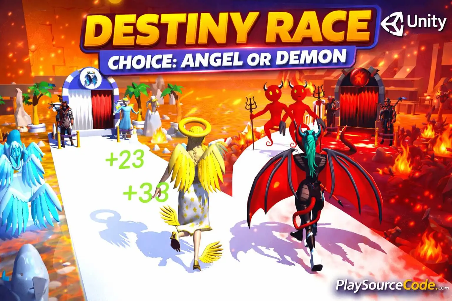 Destiny Run Angel or Devil Unity完整源码人生选择跑酷手游项目 - Image 2