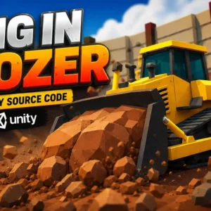挖掘机精准施工模拟游戏 Unity完整源码|DigInDozer – Unity Source Code