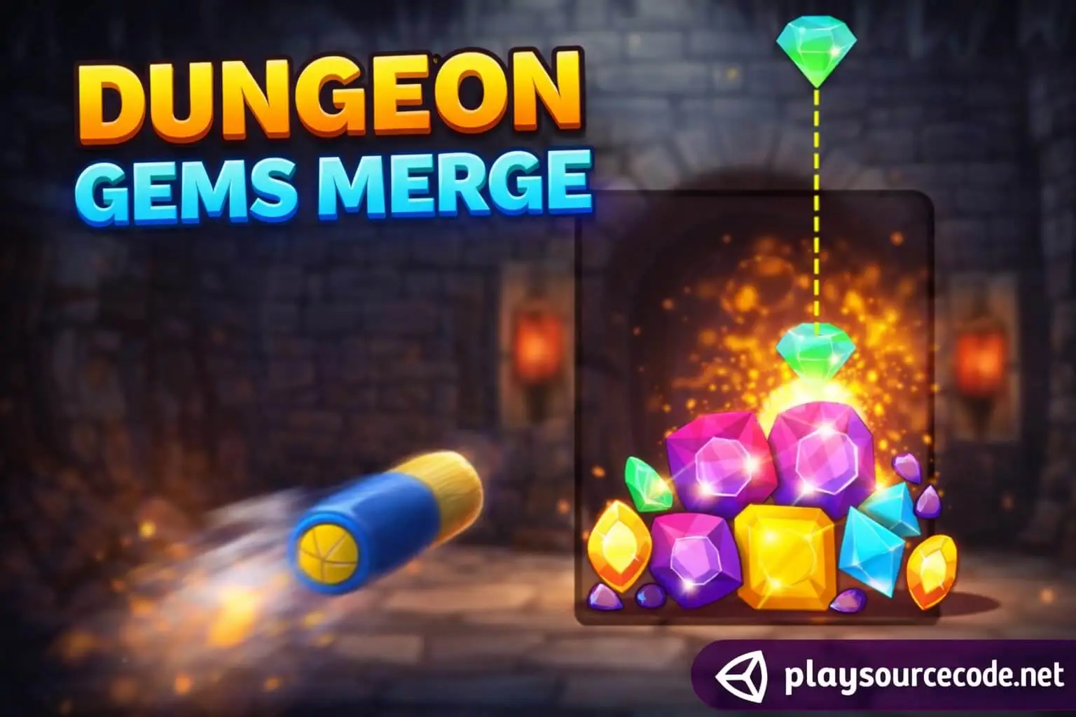 Dungeon Gems Merge Unity完整源码宝石合成休闲益智手游项目 - Image 2