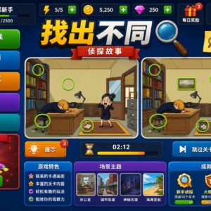 Find The Differences Detective Story Unity完整源码找不同侦探解谜手游项目