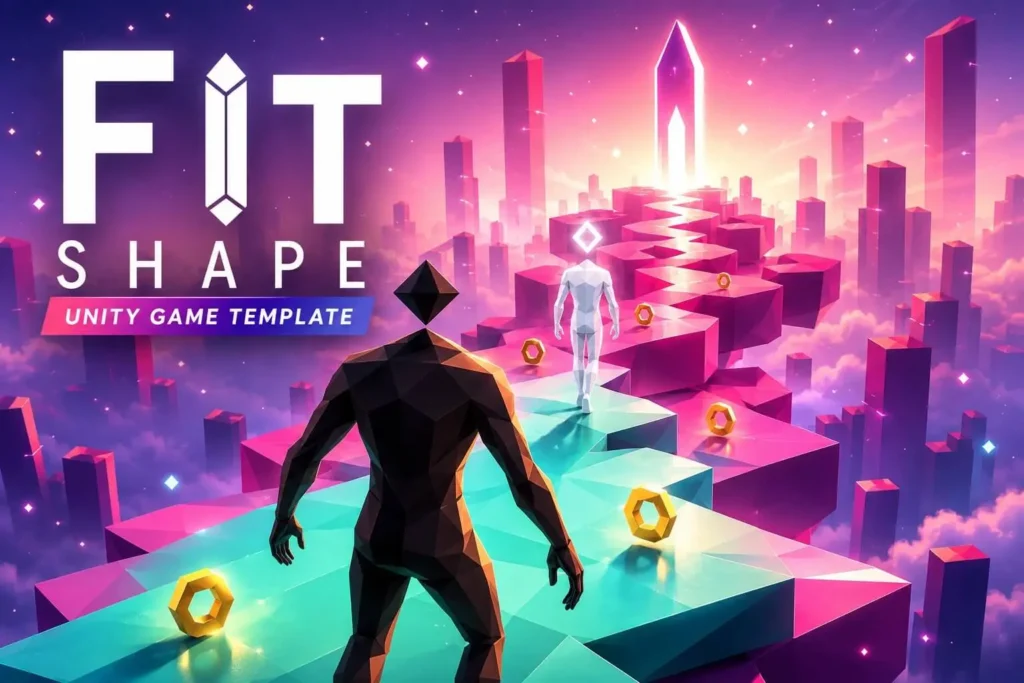 形状匹配节奏益智游戏 Unity完整源码｜Fit Shapes – Unity Source Code