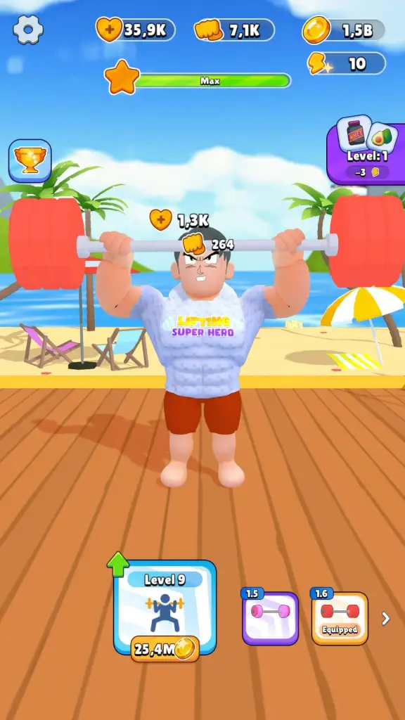 Gym Lifting Hero 健身举重英雄Unity完整源码三消健身益智手游项目支持安卓iOS - Image 3
