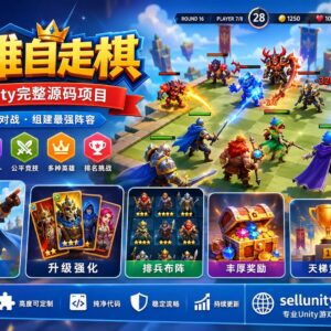 Heroes of Chess Unity完整源码自走棋策略对战手游项目支持安卓iOS