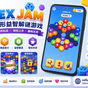 Hex Jam Unity完整源码六边形益智解谜手游项目