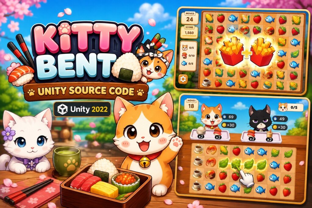 Kitty Bento —— Unity 益智类食物配对游戏