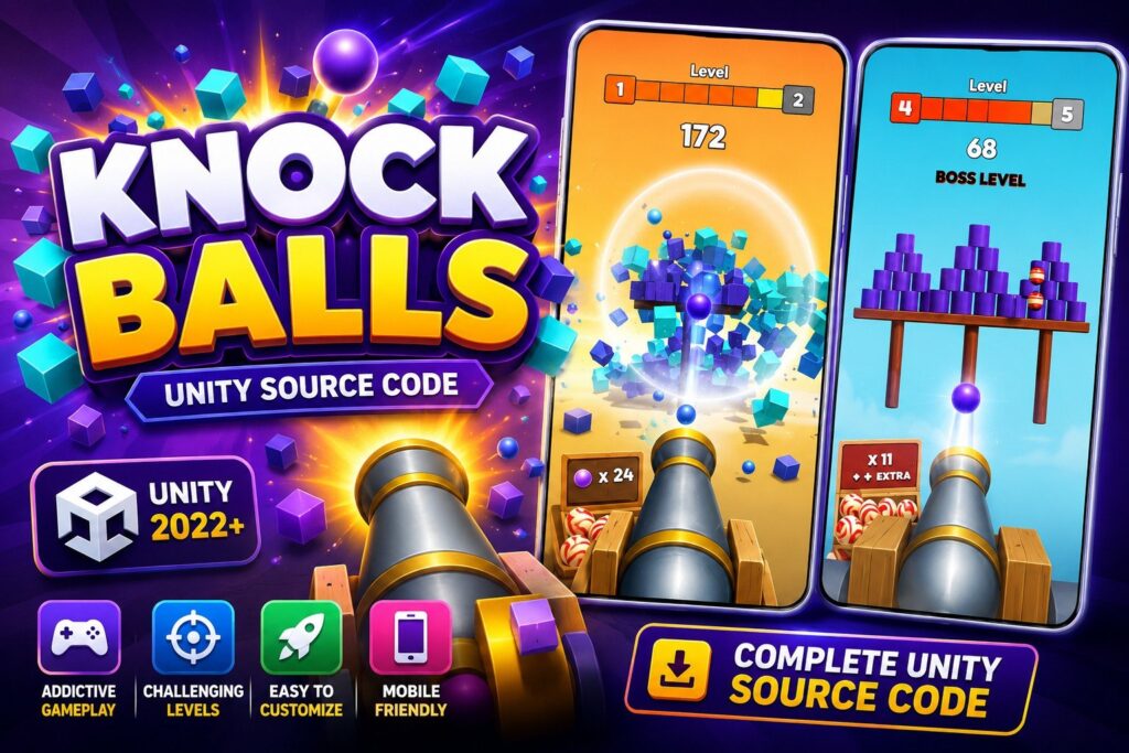 Knock Balls – Unity 物理益智游戏(完整源代码)