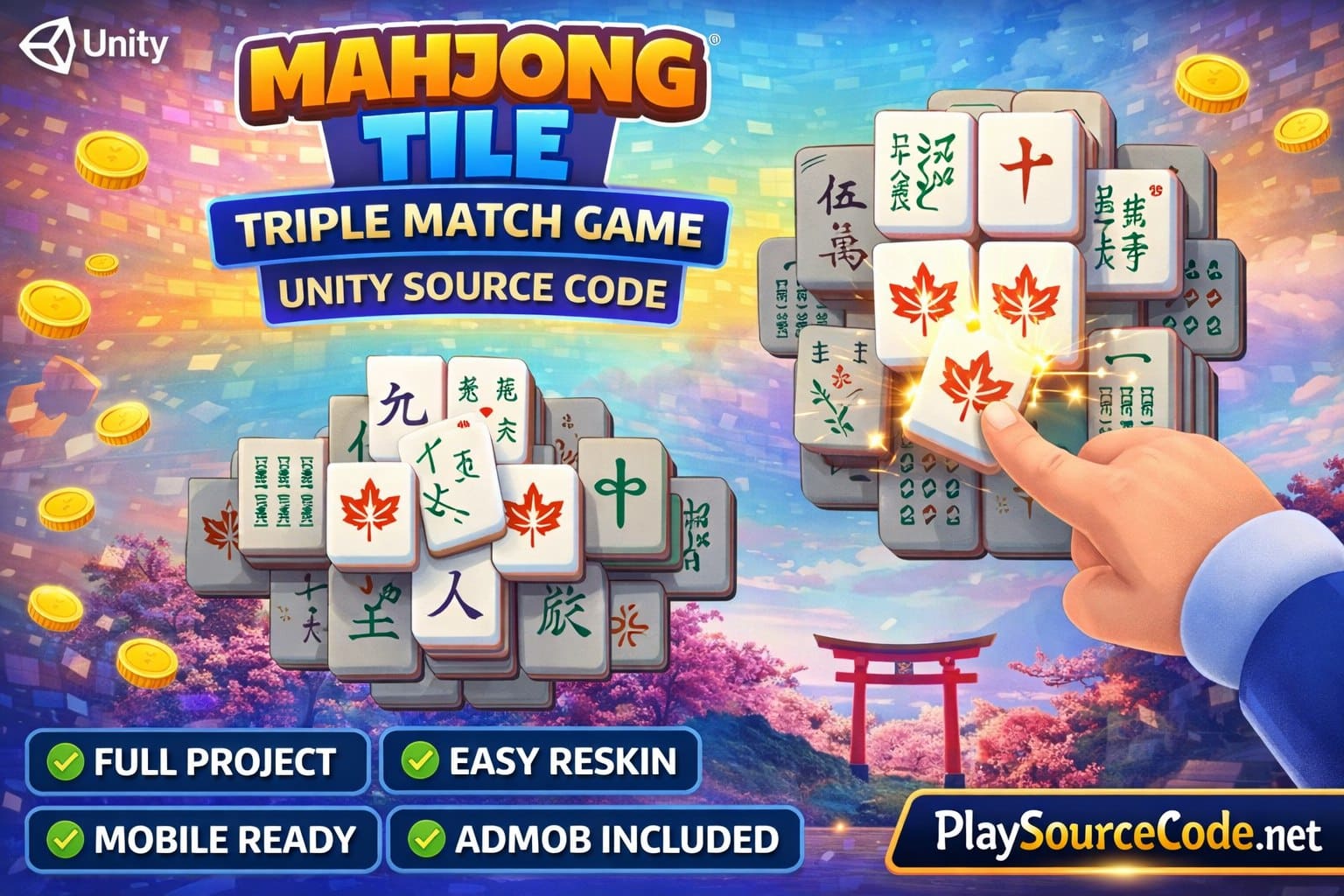 Mahjong Tile Triple Match Game Unity Source Code - Image 5