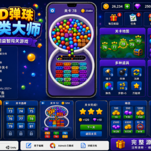 Marble Sort Balls Puzzle 3D Unity完整源码彩球分类益智闯关手游项目