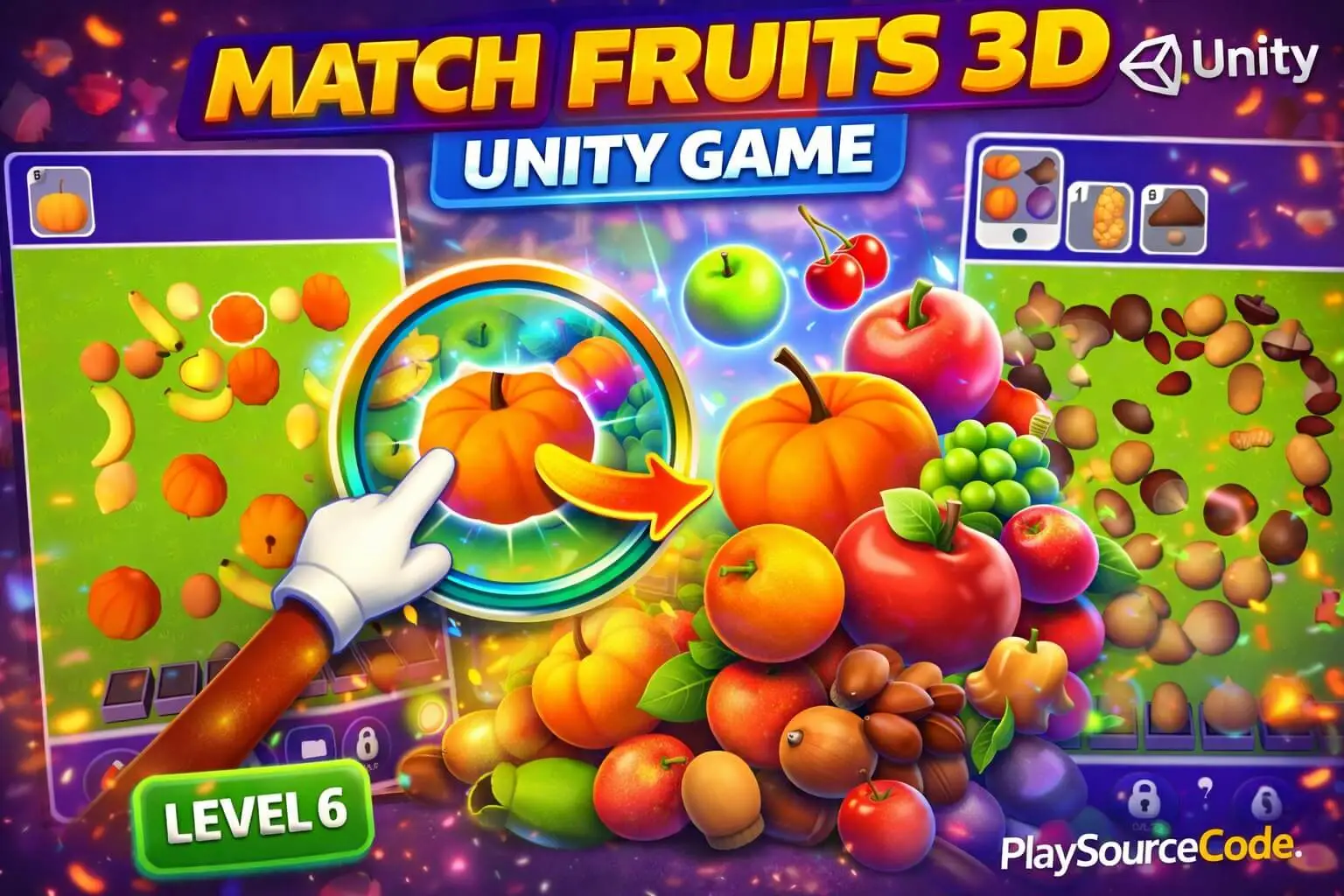 Triple Match Fruits Unity完整源码水果三消休闲益智手游项目 - Image 6