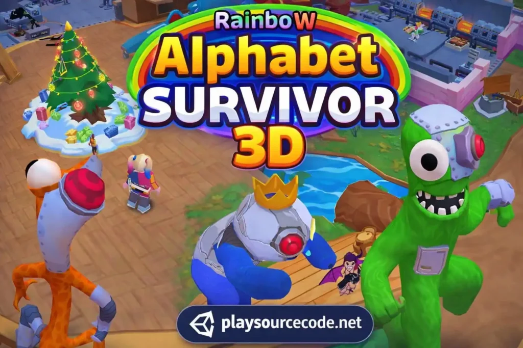 Rainbow Alphabet Survivor 3D Unity完整源码彩虹怪物生存逃脱手游项目