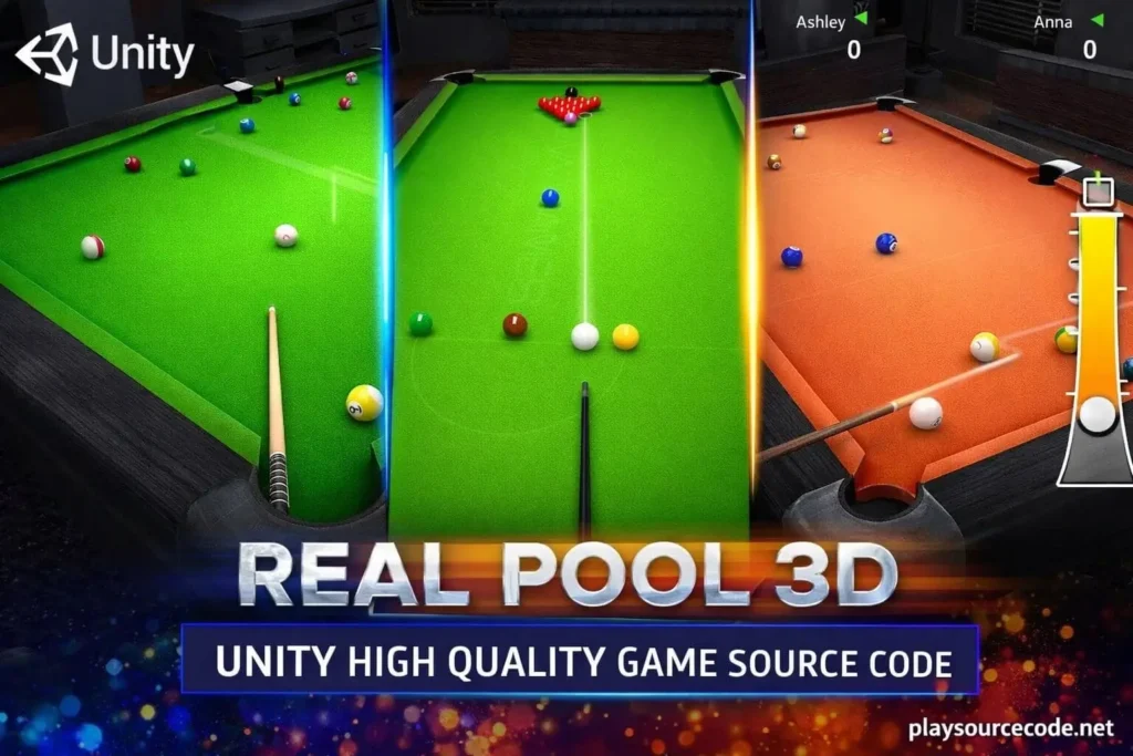 Real Pool 3D Unity完整源码台球模拟竞技手游项目