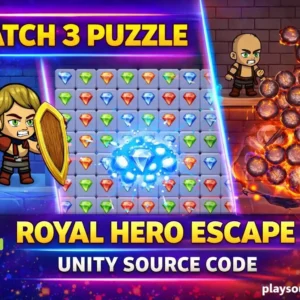 Royal Hero Escape Match 3 Unity完整源码皇家三消救援益智手游项目