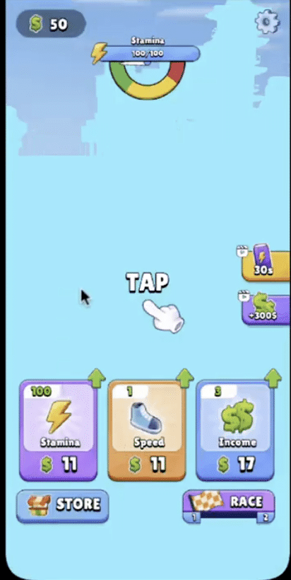 Run Clicker:肌肉冲刺跑酷游戏 – 放置点击竞速 Unity完整源码 - Image 2