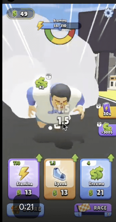 Run Clicker:肌肉冲刺跑酷游戏 – 放置点击竞速 Unity完整源码 - Image 4