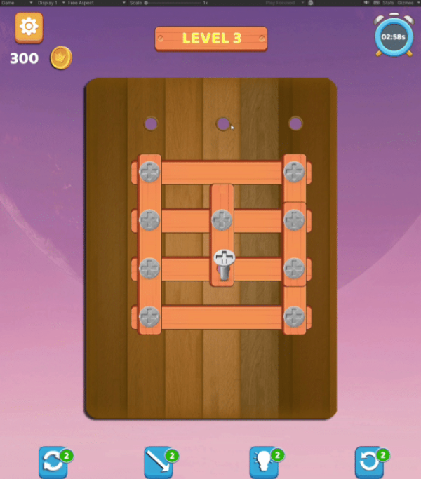 Wood Nuts & Bolts Unity完整源码木质螺丝拆解益智手游项目 - Image 3