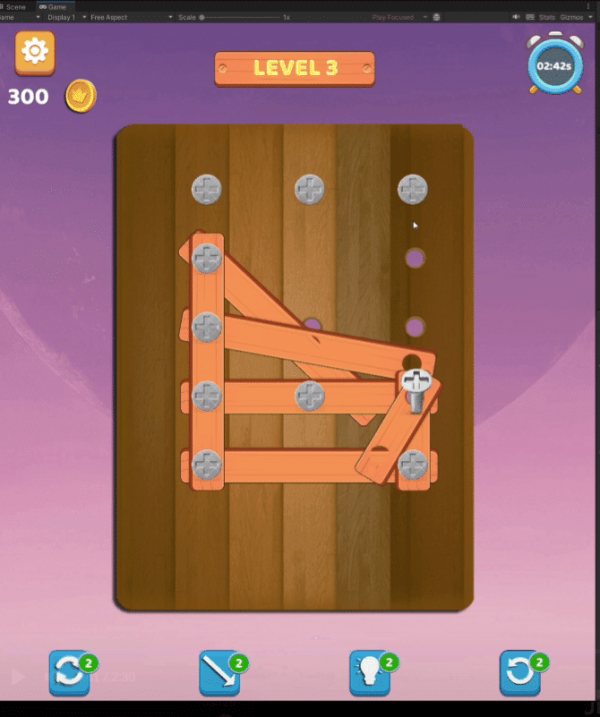 Wood Nuts & Bolts Unity完整源码木质螺丝拆解益智手游项目 - Image 4