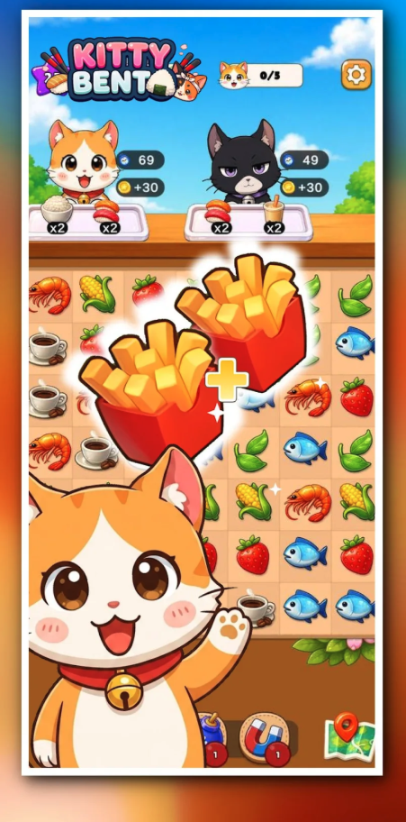 Kitty Bento —— Unity 益智类食物配对游戏 - Image 3