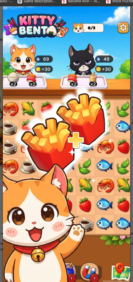 Kitty Bento —— Unity 益智类食物配对游戏 - Image 4
