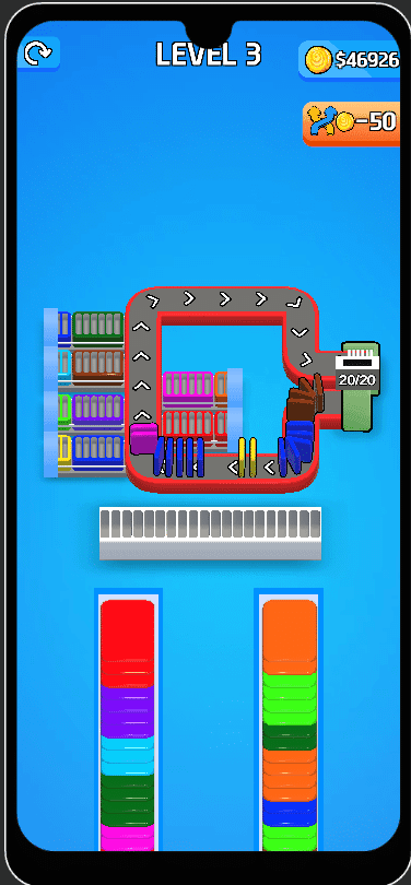 Card Factory Sort 3D Puzzle Unity完整源码卡牌分类排序益智手游项目 - Image 6