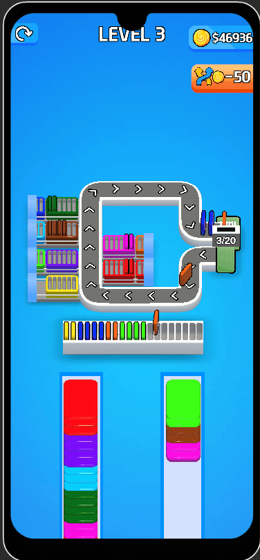 Card Factory Sort 3D Puzzle Unity完整源码卡牌分类排序益智手游项目 - Image 7