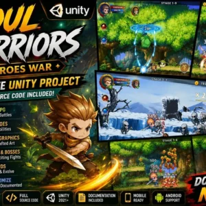 灵魂战士英雄战争2D动作RPG Unity完整源码｜Soul Warrior – Heroes War – Unity Source Code