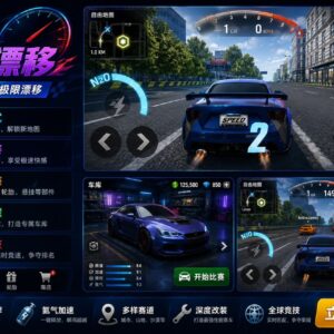Street Racing Drift Unity完整源码3D街头漂移赛车手游项目