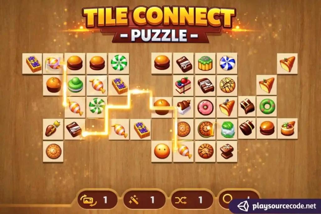 Tile Connect Puzzle Unity完整源码连连看益智消除手游项目