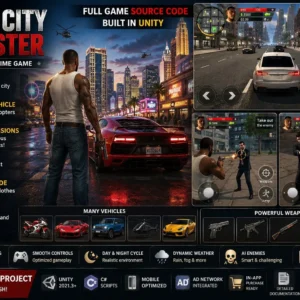 维加斯城市英雄 Unity源码|开放世界动作冒险游戏完整项目