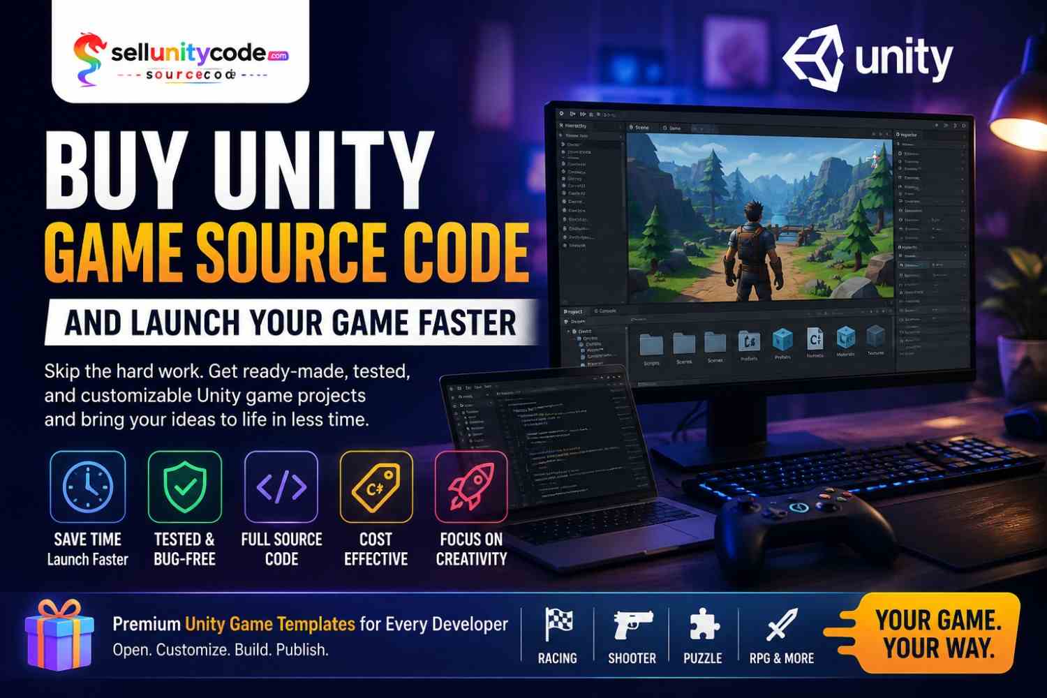 buy unity game source code