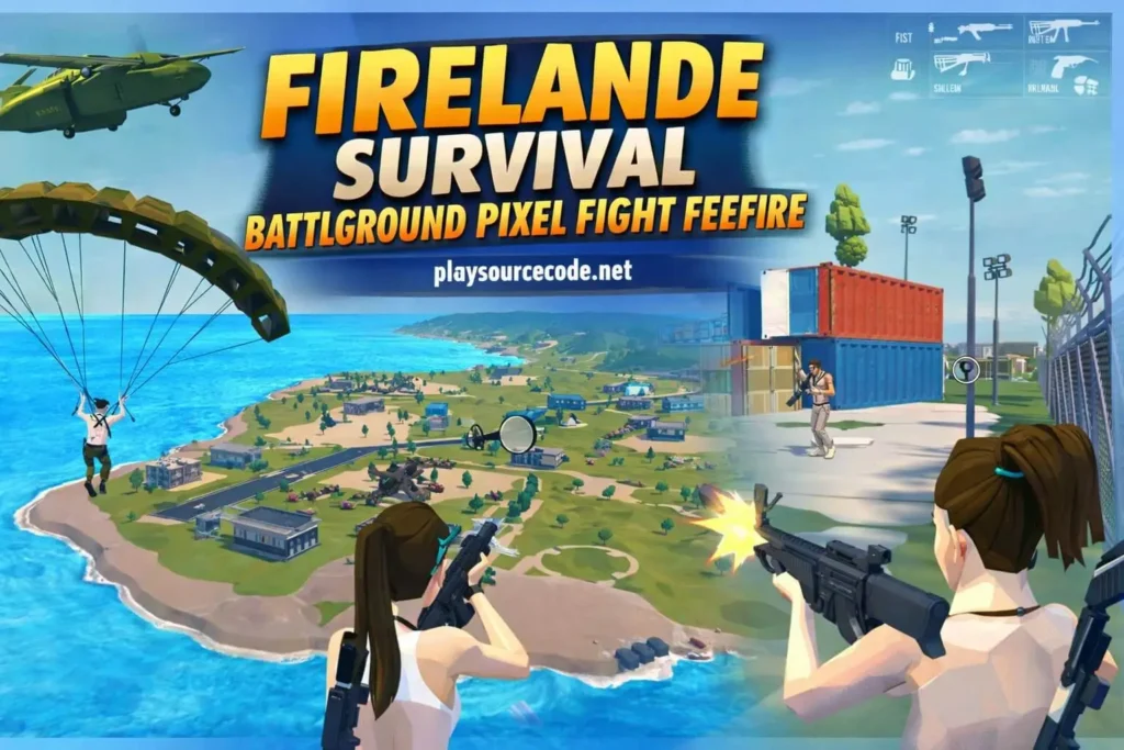 Firelande Survival Battleground Pixel Fight Unity完整源码像素大逃杀射击手游项目