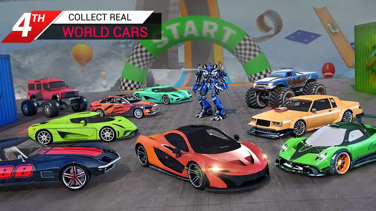Car Stunt Racing Game 3D Unity完整源码汽车特技竞速手游项目支持安卓 - Image 7