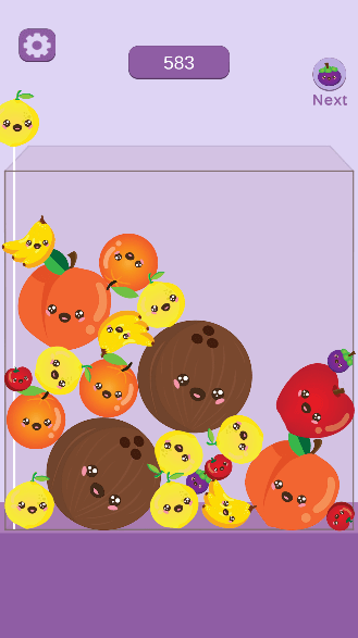 Watermelon Merge Fruit Drop Unity完整源码西瓜合成休闲益智手游项目 - Image 4