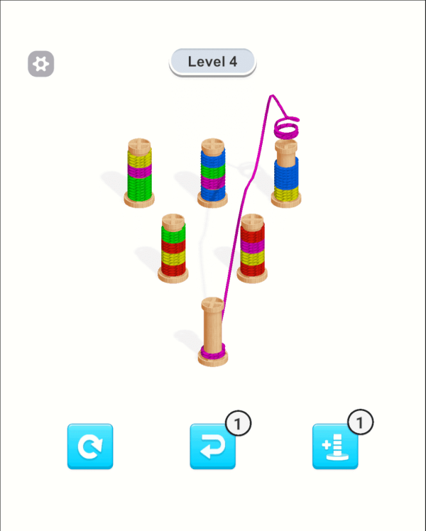 Rope Color Sort Unity完整源码彩色绳索分类益智解谜手游项目 - Image 4