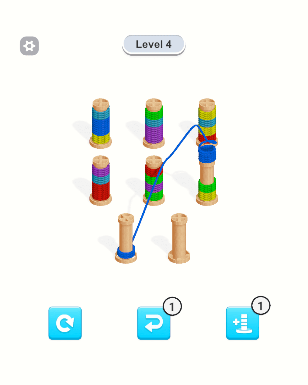 Rope Color Sort Unity完整源码彩色绳索分类益智解谜手游项目 - Image 2