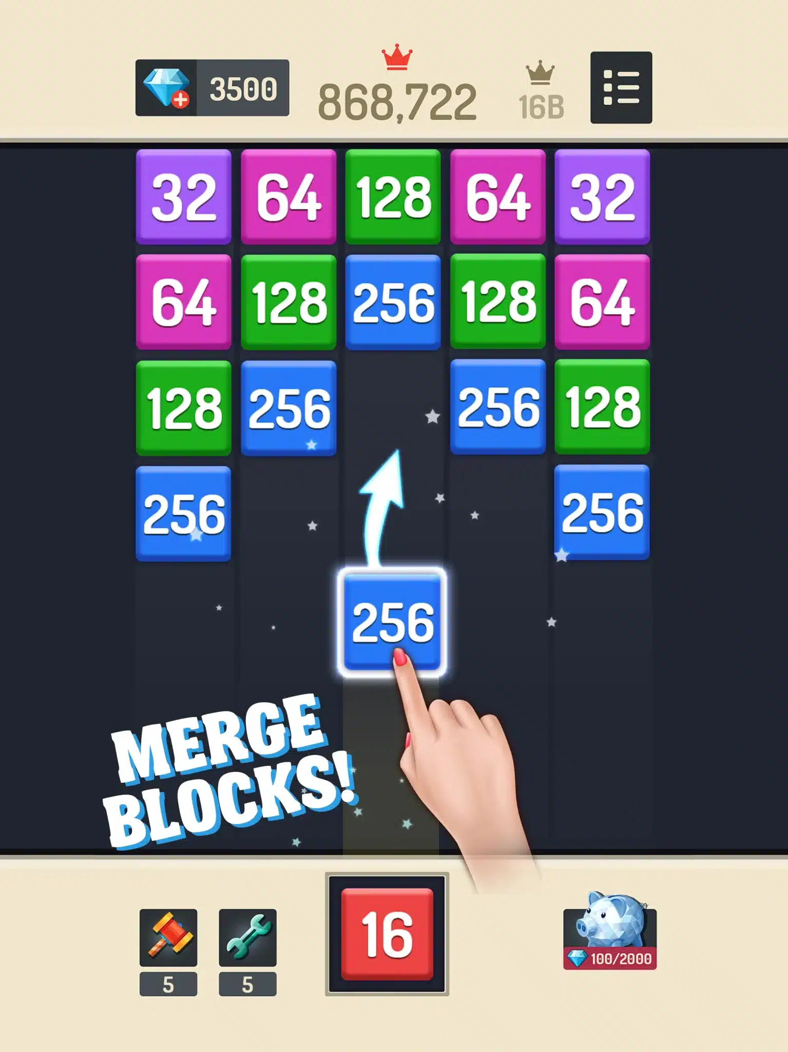 2048合并方块Unity完整源码数字益智手游项目支持安卓iOS - Image 6