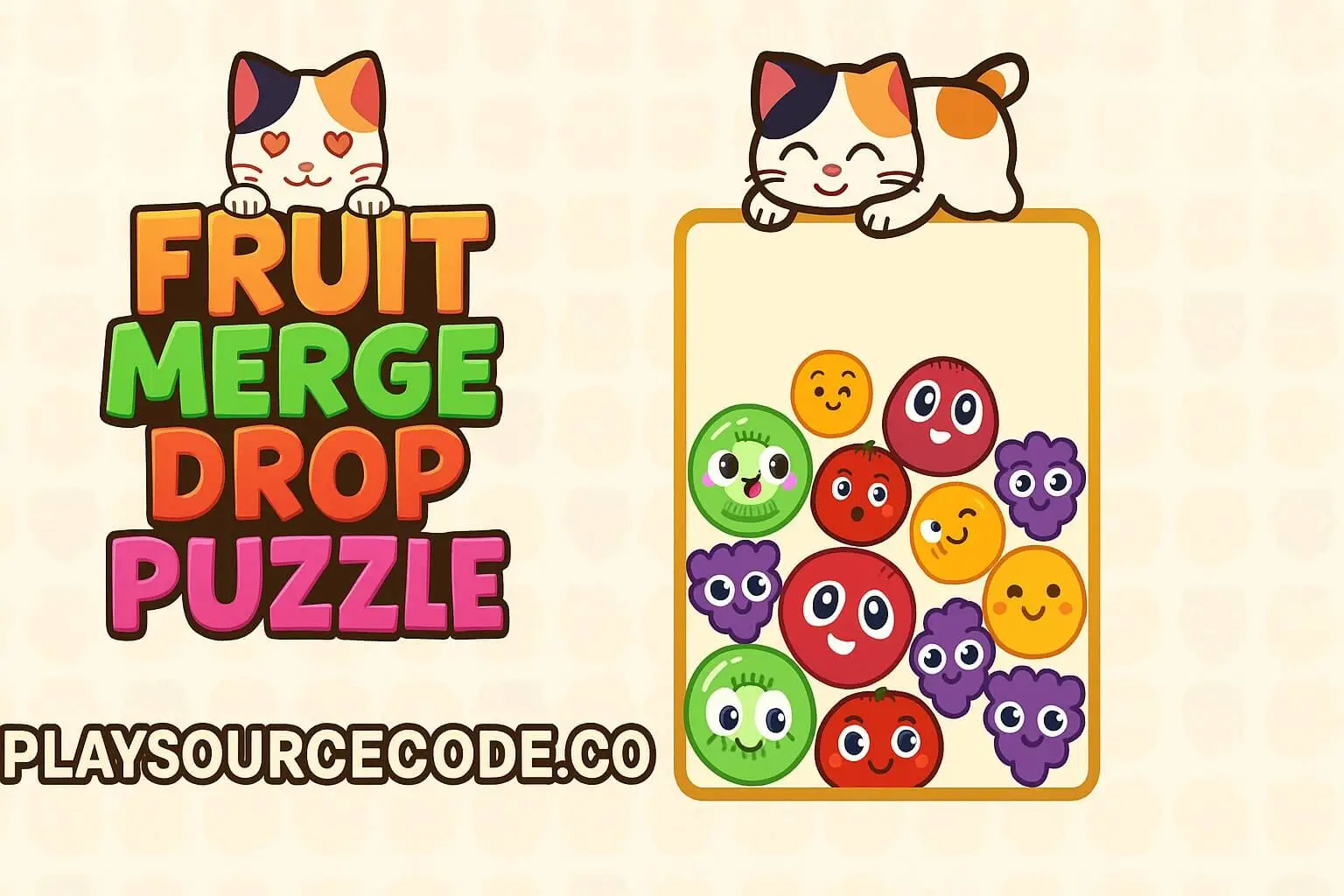 Fruit Merge Drop Puzzle Unity完整源码水果合成休闲益智手游项目 - Image 2