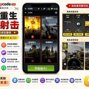 二战重生Unity完整源码3D FPS多人射击手游项目支持安卓iOS