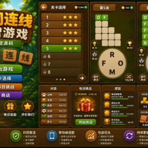 单词连接益智游戏Unity完整源码