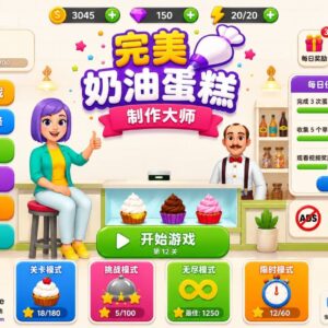 奶油蛋糕制作游戏Unity完整源码
