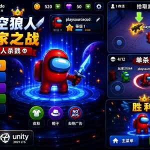 密室生存大乱斗Unity完整源码生存竞技手游项目支持安卓iOS