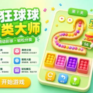 彩球分类大师Unity完整源码益智排序手游项目支持安卓iOS