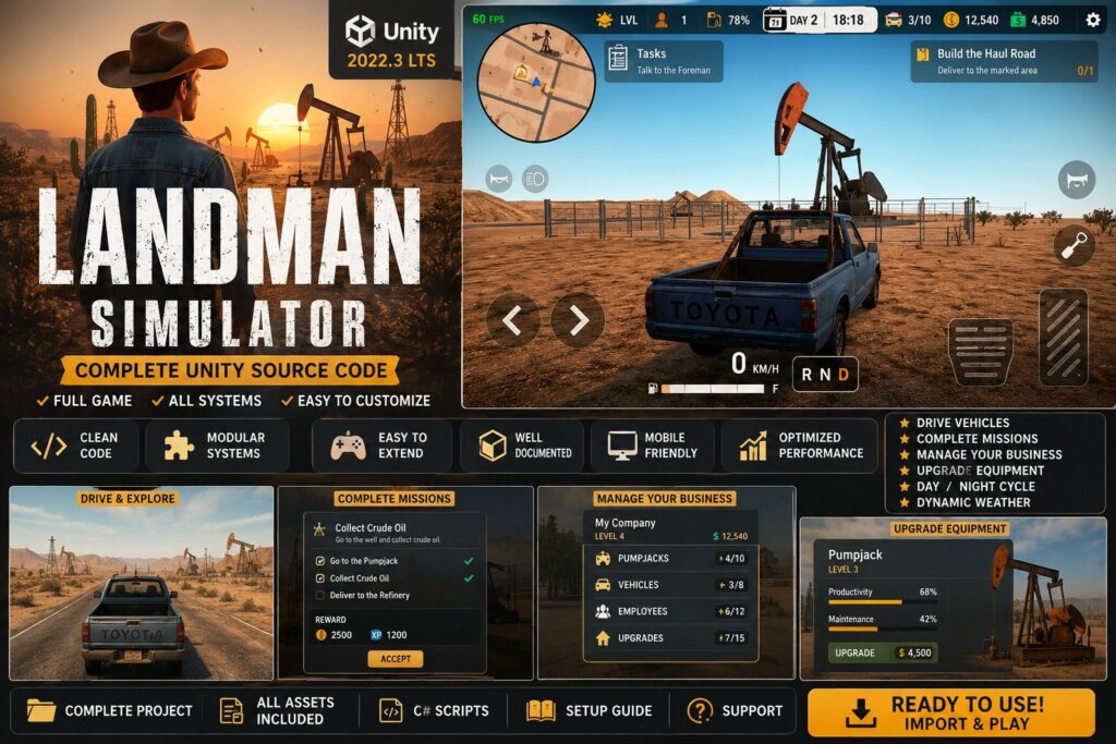 Landman Simulator 完整 Unity 源代码