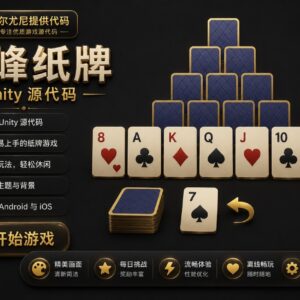 纸牌接龙TriPeaks冒险游戏Unity完整源码