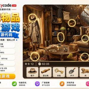隐藏物品解谜Unity完整源码休闲找物手游项目支持安卓iOS