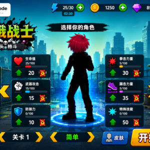 饥饿战士Unity完整源码3D街头格斗动作手游项目支持安卓iOS