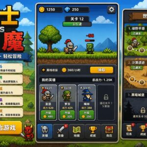 骑士大战恶魔Unity完整源码放置RPG手游项目支持安卓iOS