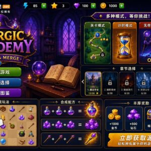 魔法学院合成大师Unity完整源码Merge休闲益智手游项目